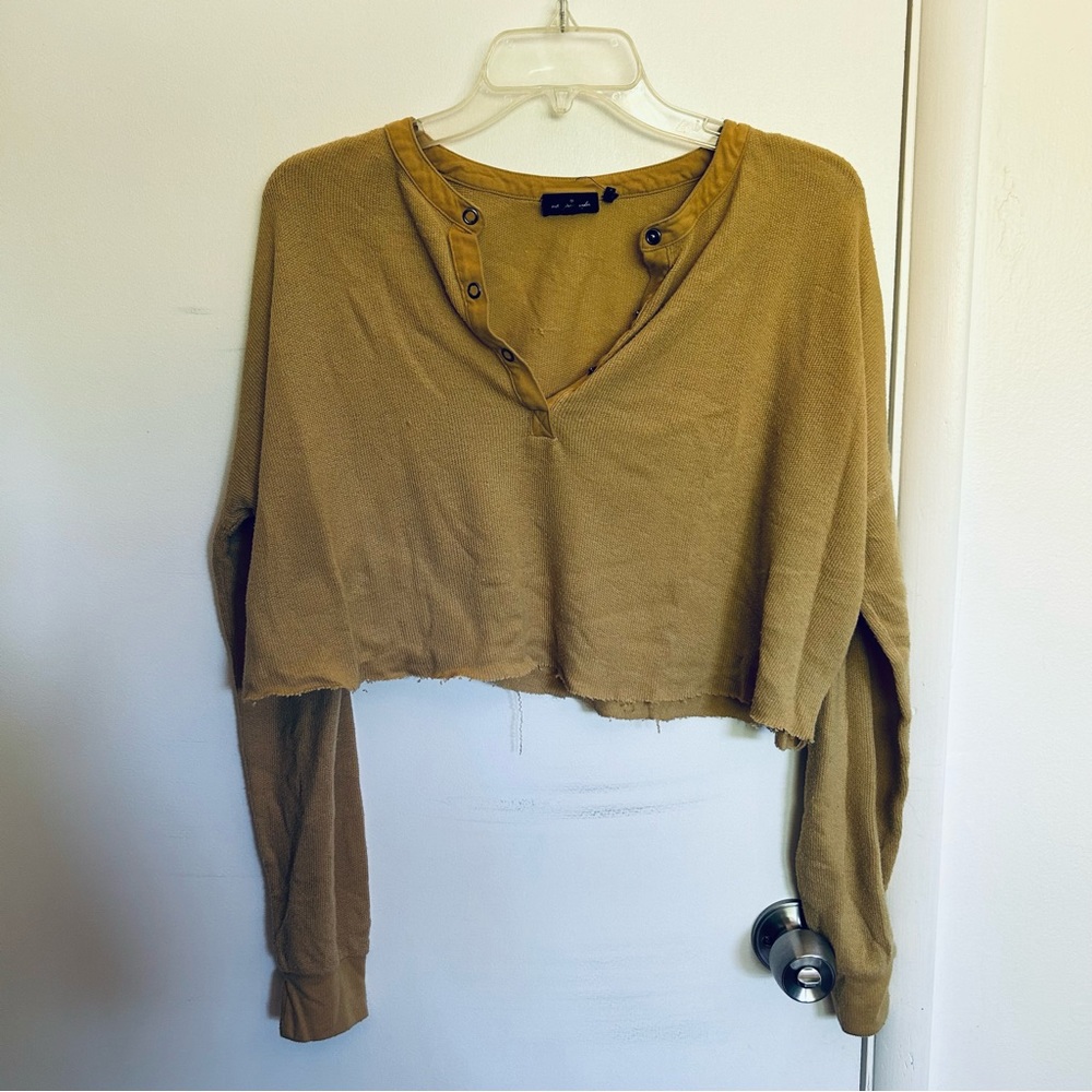 Urban Outfitters cropped long sleeve shirt